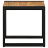 Mesa de centro de madera maciza de acacia 40x50x38 cm 5