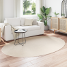 Alfombra ovalada HUARTE beige 160x230 cm 3