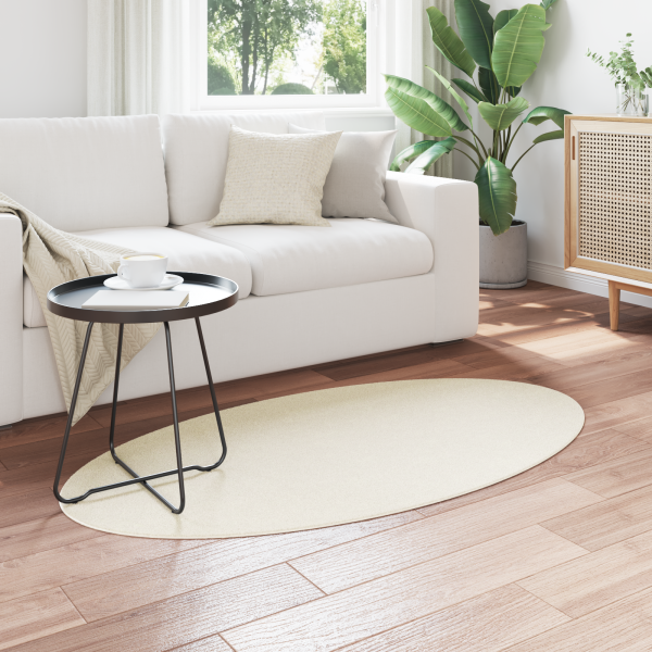 Alfombra HUARTE Crema 80x150 cm Ovalada M 3