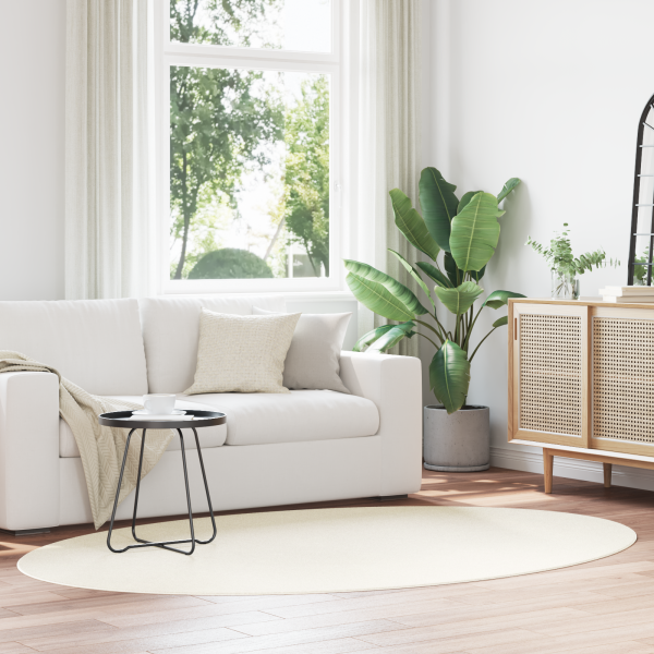 Alfombra ovalada HUARTE crema 160x230 cm D