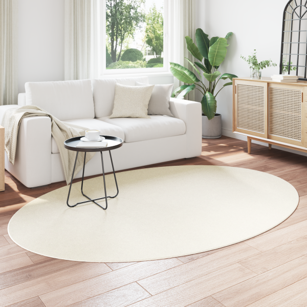 Alfombra ovalada HUARTE crema 160x230 cm M 3