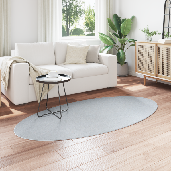 Alfombra HUARTE Gris 100x200 cm Ovalada M 3
