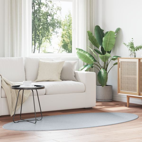 Alfombra HUARTE Gris 120x170 cm Ovalada D