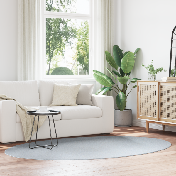 Alfombra HUARTE Gris 160x230 cm Ovalada D