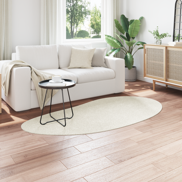 Tapete Creme 100 x 200 cm Polipropileno Macio M 3