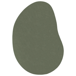 Alfombra de Área Verde Bosque 80x150 cm Poliéster Antideslizante H