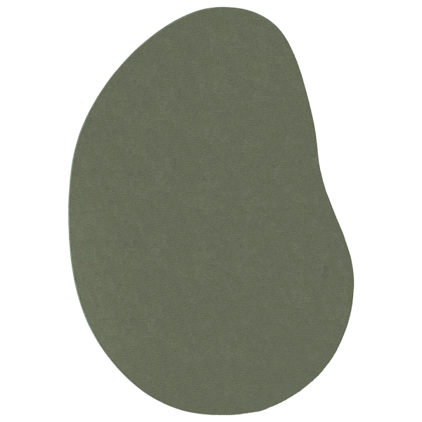 Alfombra de Área Verde Bosque 120x170 cm Poliéster Antideslizante M 2