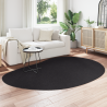 vidaxl Alfombra HUARTE de Pila Corta Suave y Lavable Negra 160x230 cm 3