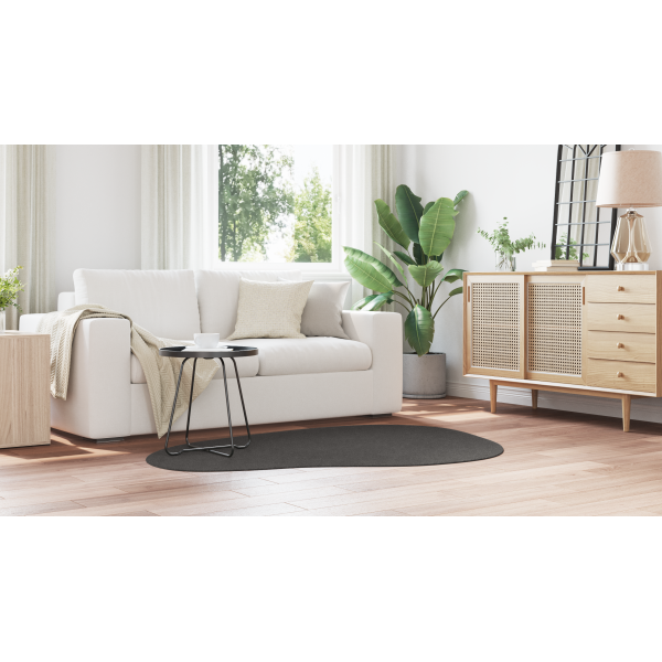 Alfombra 'HUARTE'de Pelo Corto Suave y Lavable Antracita 120x170 cm M 4