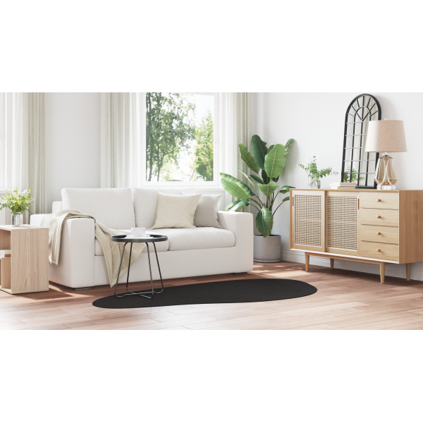 Tapetes Preto 100 x 200 cm Poliéster M 4