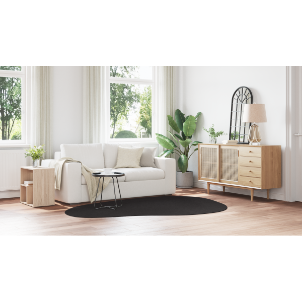 Tapete Preto 160 x 230 cm Polipropileno M 4