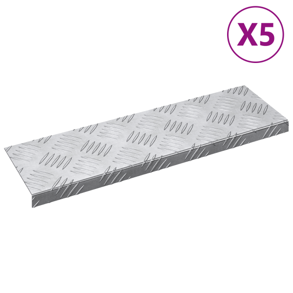 Pack de 5 escalones de aluminio antideslizantes 60 x 18 cm M 2
