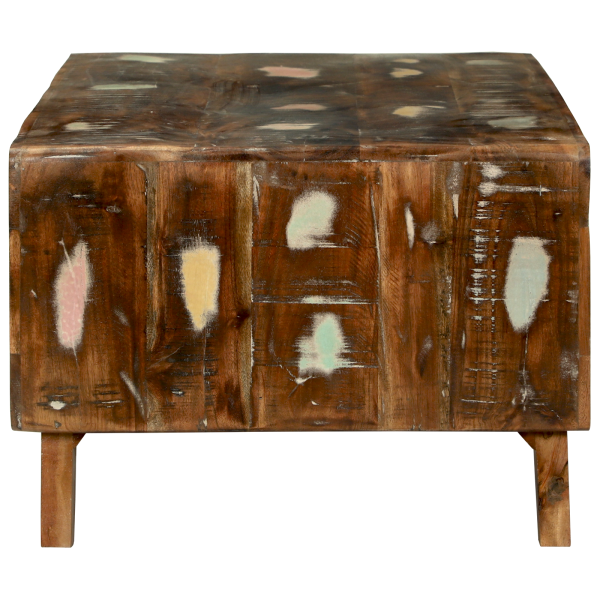 Mesa de Café 90x50x35 cm Madeira Recuperada Sólida M 4