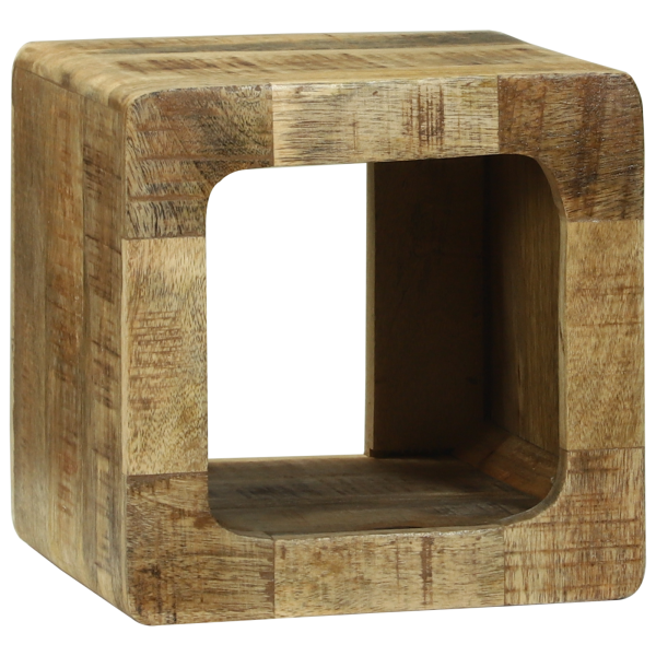 Unidad de TV 36x36x30 cm de Madera Sólida de Mango M 4
