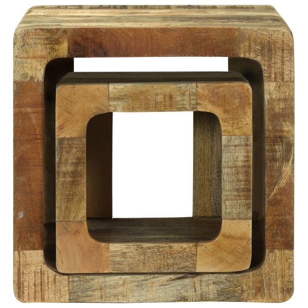 Unidad de TV 36x36x30 cm de Madera Sólida de Mango M 5