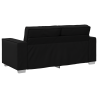 Sofá Loveseat  Negro de Cuero Sintético 140 cm 3