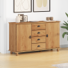 Sideboard ASKIM 133.5x40x79 cm Madera maciza de Pino 1