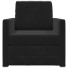 Sofá-camas 2-em-1 Preto 74x77x81 cm Veludo 5