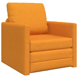 Sofá-Cama 2 en 1 Amarillo Oscuro 74x77x81 cm Tela H