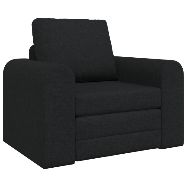 Sofá Cama 2-em-1 Preto 98x71x83 cm Tecido M 2