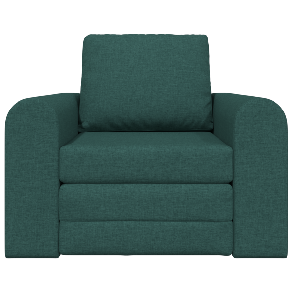 Sofa Cama de Suelo 2-en-1 Verde Oscuro 98x71x83 cm Tejido M 5