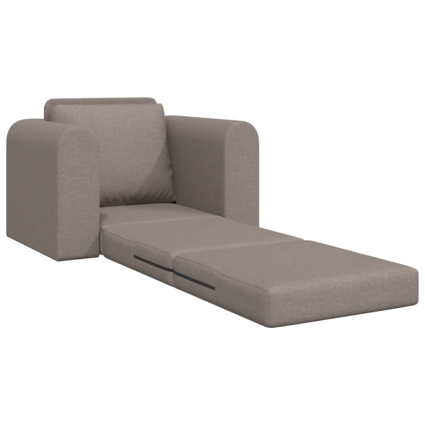 Sofá Cama 2 en 1 Taupe 98x71x83 cm Tela M 4