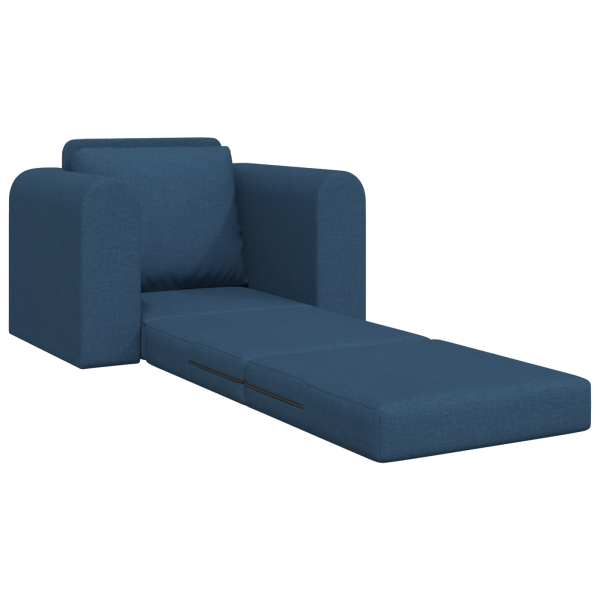 Sofa-Cama 2-em-1 Azul 98x71x83 cm Tecido M 4