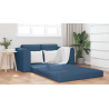 Sofá Cama 2 en 1 Azul 148x71x83 cm Tela 4