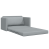 Sofá cama 2-en-1 gris claro 124x71x78 cm Tela 5
