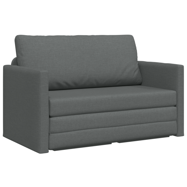 Sofá Cama 2 en 1 Gris Oscuro 124x71x78 cm Tejido M 2