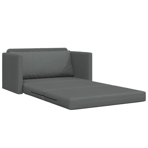 Sofá Cama 2 en 1 Gris Oscuro 124x71x78 cm Tejido M 5
