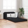 Sofá Cama 2 en 1 Negro 124x71x78 cm Tela 1