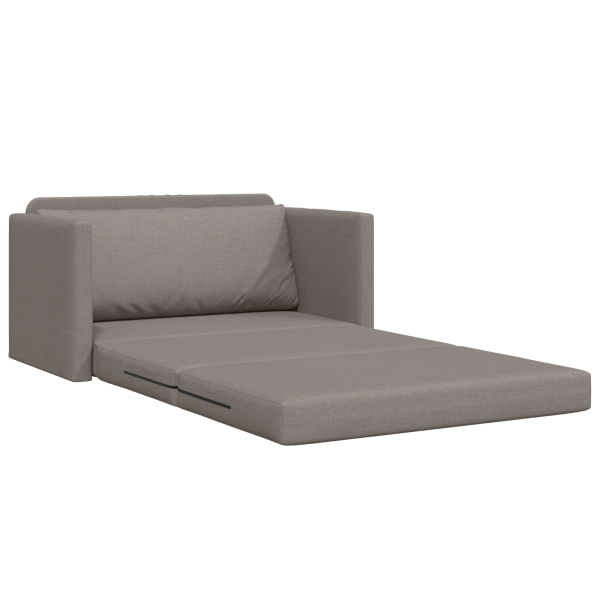 Sofá-Cama 2 em 1 Taupe 124x71x78 cm Tecido M 5