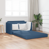 Sofá cama de suelo 2 en 1 Azul 124x71x78 cm Tela 1