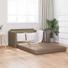 Sofá Cama Suelo 2-en-1 Cappuccino 124x71x78 cm Cuero Sintético 1