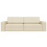 Sofá cama de suelo 2 en 1 Crema 245x150x60.5 cm Tela 5