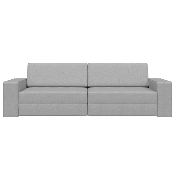 Sofá cama de suelo 2 en 1 gris nublado 245x150x60.5 cm Tela M 5