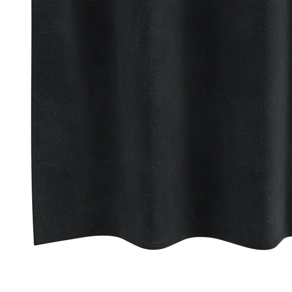 Cortinas Blackout  com Ilhós 2 pcs Veludo Preto M 5