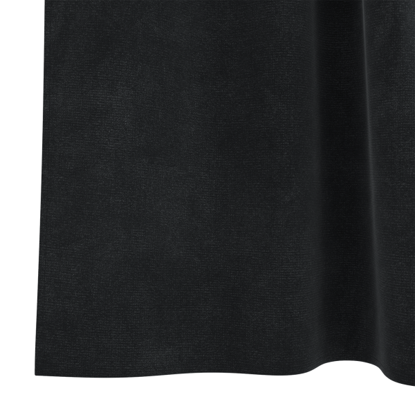 Cortinas blackout  com laços de pendurar 2 pcs Veludo Preto M 5