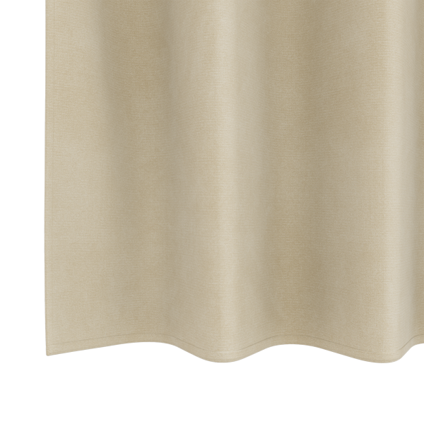Cortinas Blackout  com Ilhós 2 pcs Veludo Creme M 5