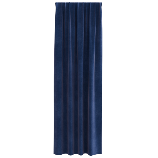 Cortinas Blackout com Tape Superior 2 pcs Veludo Azul Escuro M 4