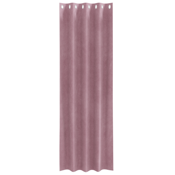 Cortinas Blackout  com Ilhós 2 pcs Veludo Rosa Escuro M 3