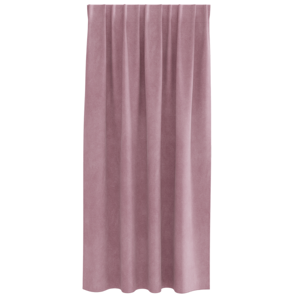 Cortinas Blackout  com fita superior 2 pcs Veludo Rosa Escuro M 3