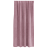 Cortinas opacas cinta superior 2 piezas terciopelo rosa oscuro 3