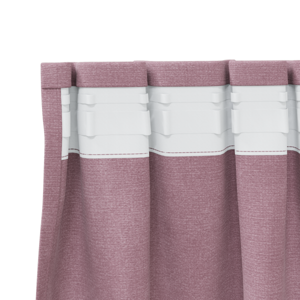 Cortinas Blackout  com fita superior 2 pcs Veludo Rosa Escuro M 5