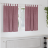 Cortinas opacas con trabillas 2 piezas terciopelo rosa oscuro 1