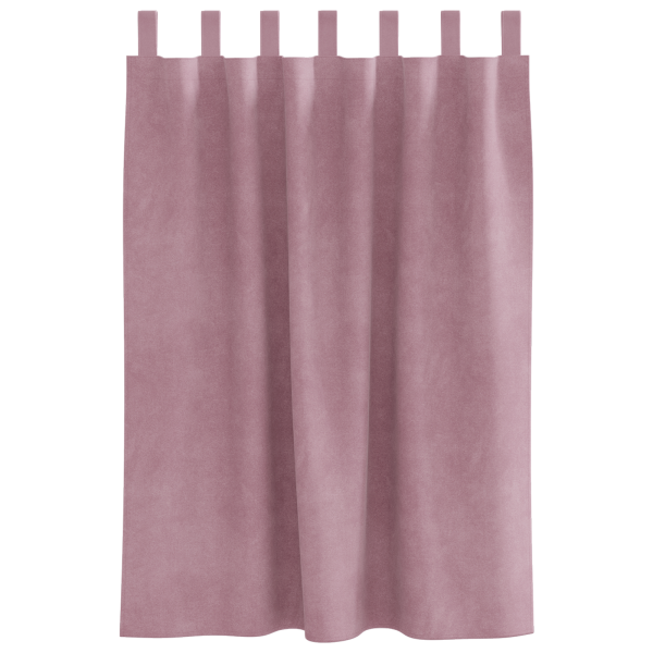 Cortinas opacas con trabillas 2 piezas terciopelo rosa oscuro M 4