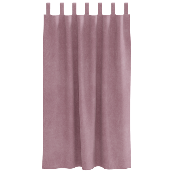 Cortinas opacas con trabillas 2 piezas terciopelo rosa oscuro M 3