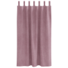 Cortinas Blackout  com Laços para Pendurar 2 pcs em Veludo Rosa Escuro 4