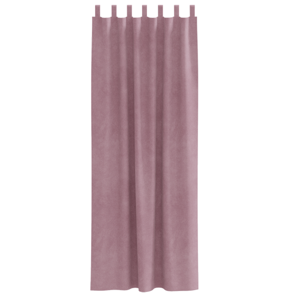 Cortinas Blackout  com Laços para Pendurar 2 pcs Veludo Rosa Escuro M 4